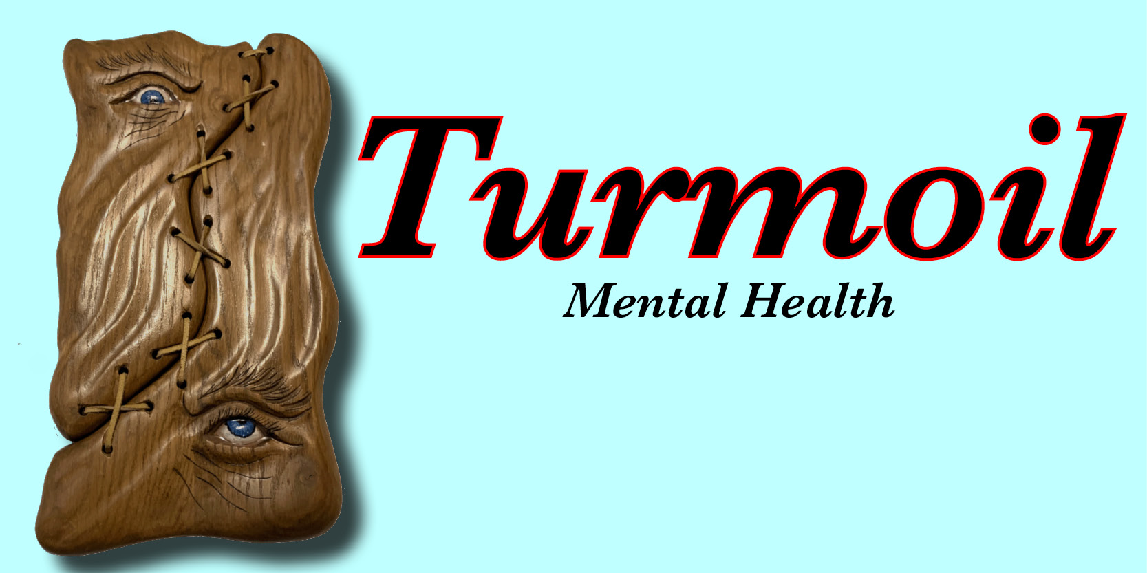 Turmoil mental health sculpture, wood, wall art, life, COVID-19 years